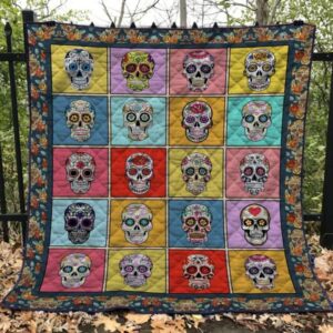 Skull Quilt Blanket Ver 90  Quilt